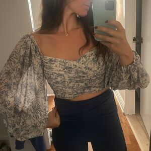 AMUR toile elegant off the shoulder blouse